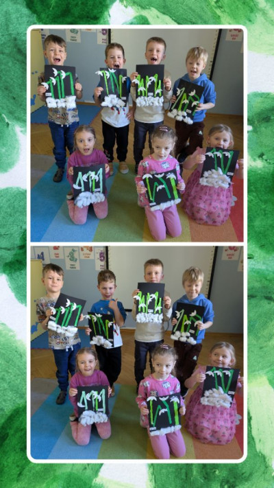 Przebiśniegi 🎨✂️🐸