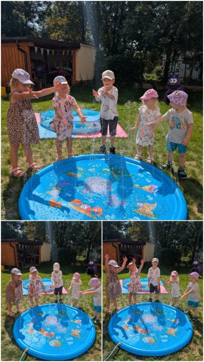 Letnie zabawy z wodą w ogrodzie przedszkolnym 🏖️💦